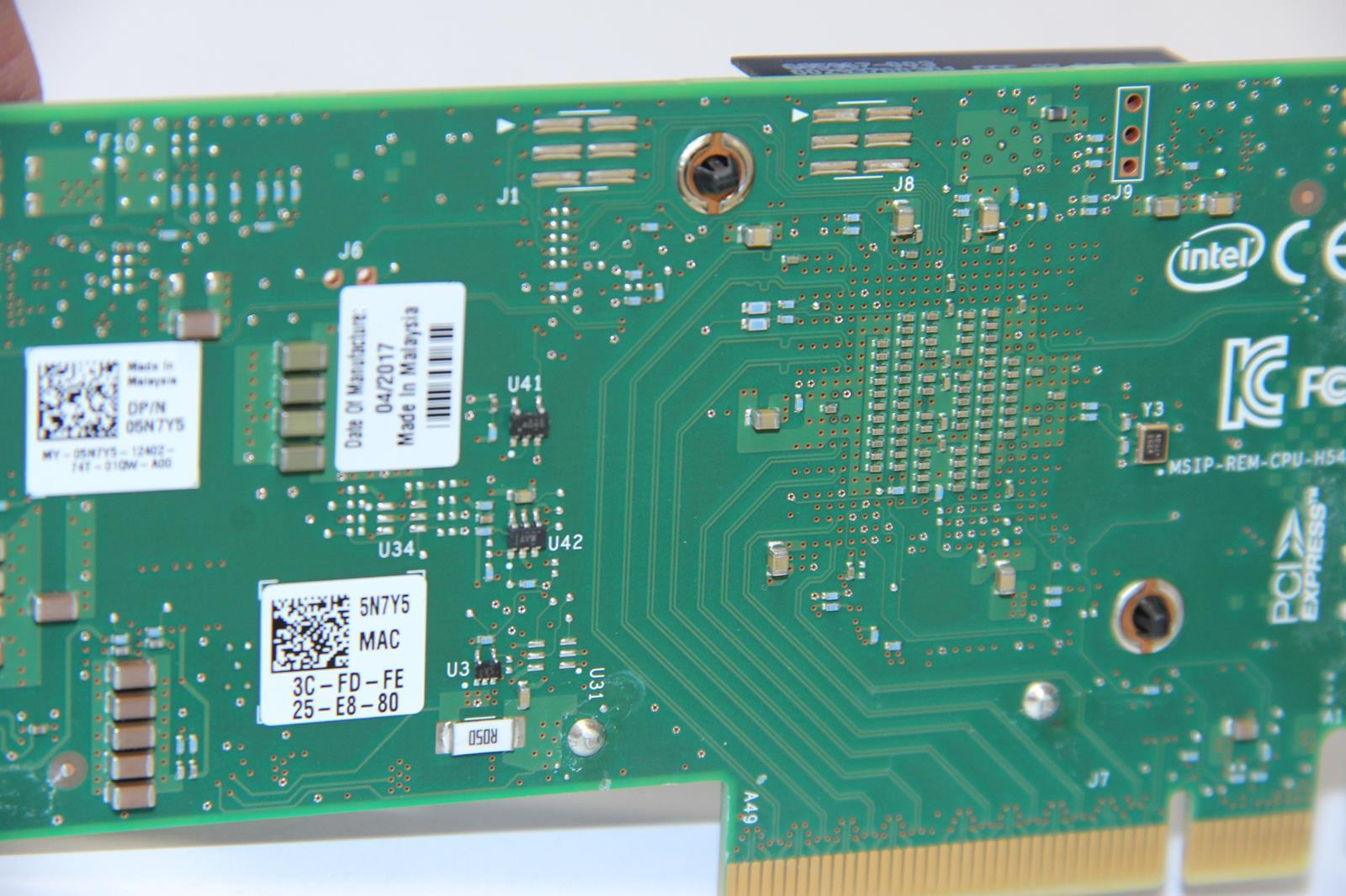 DELL 05N7Y5 Intel X710-DA2 10G SFP+ Network Adapter Card with Low