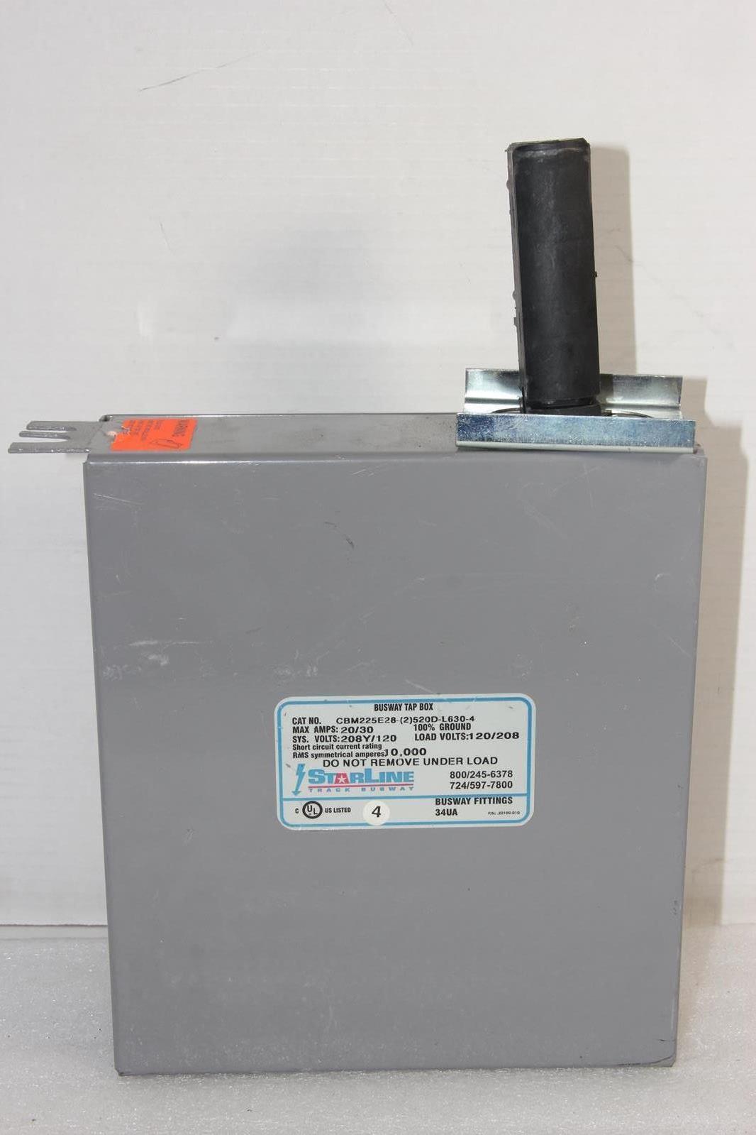 STARLINE CBM225E28-(2)520D-L630-4 20A/30A Busway Tap Box | eBay