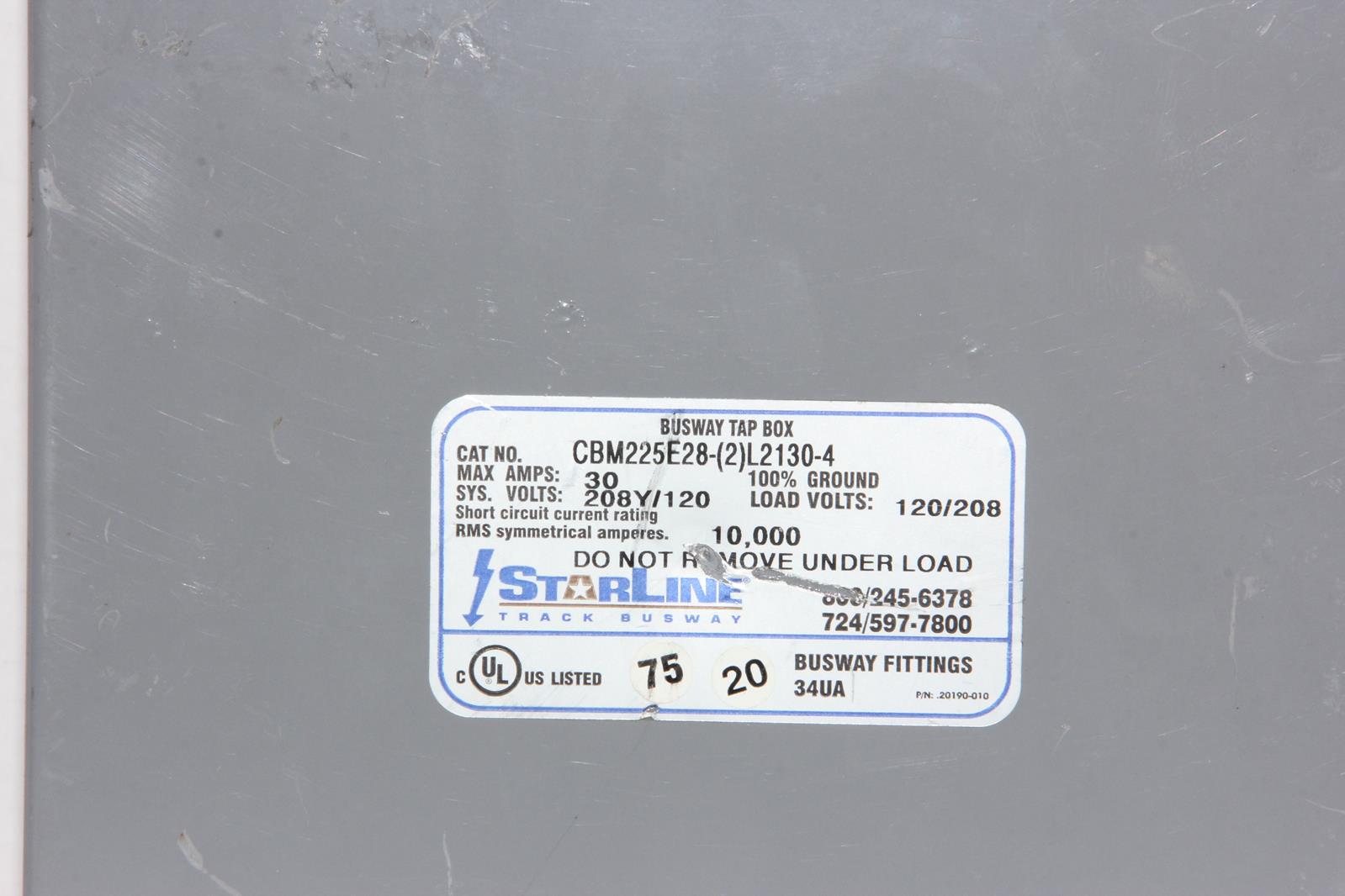STARLINE CB400NGE27 BUSWAY TAP BOX - Bentley & Associates, LLC