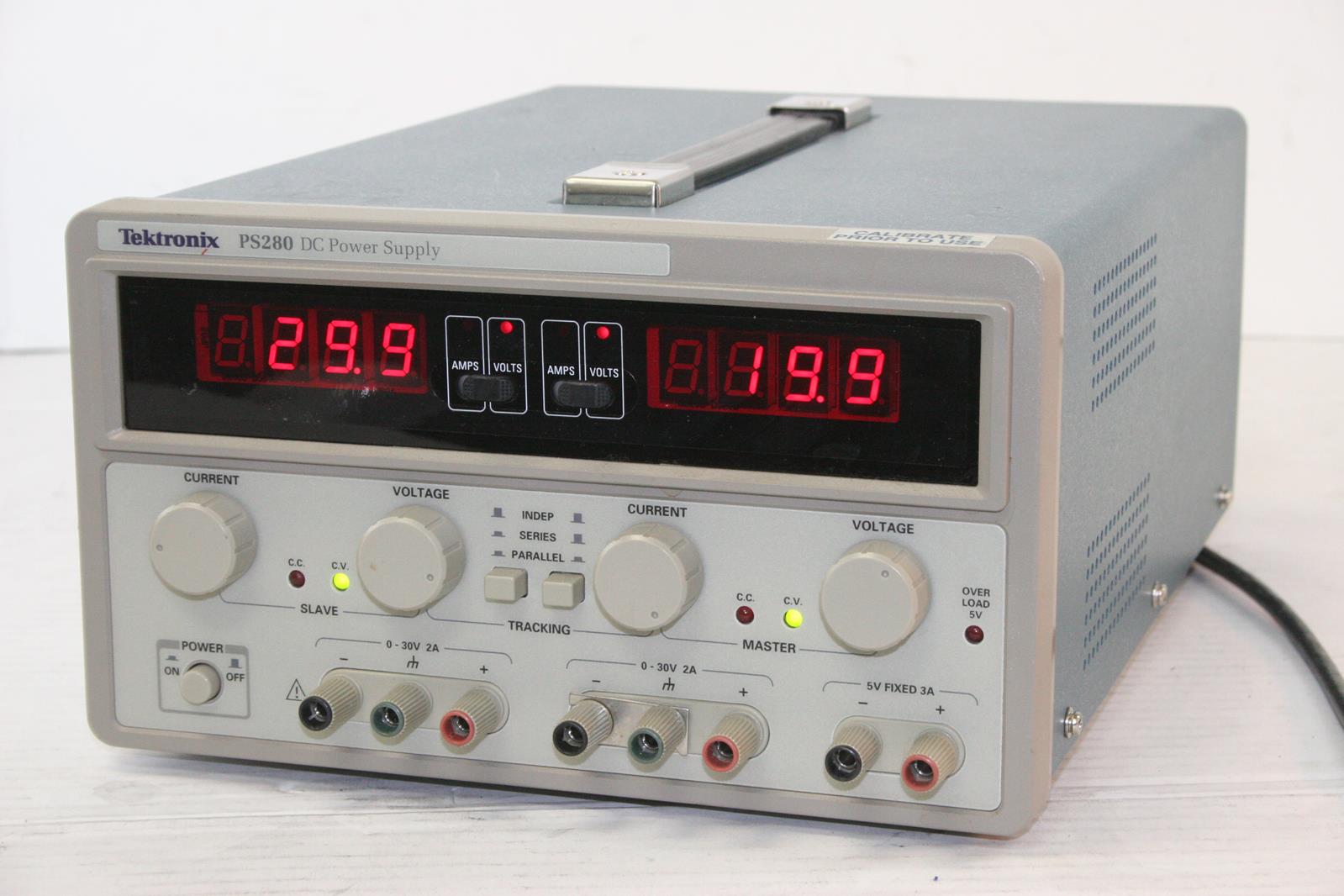 TEKTRONIX PS280 Dual 030VDC + 5V Fixed DC Power Supply "Tested" eBay