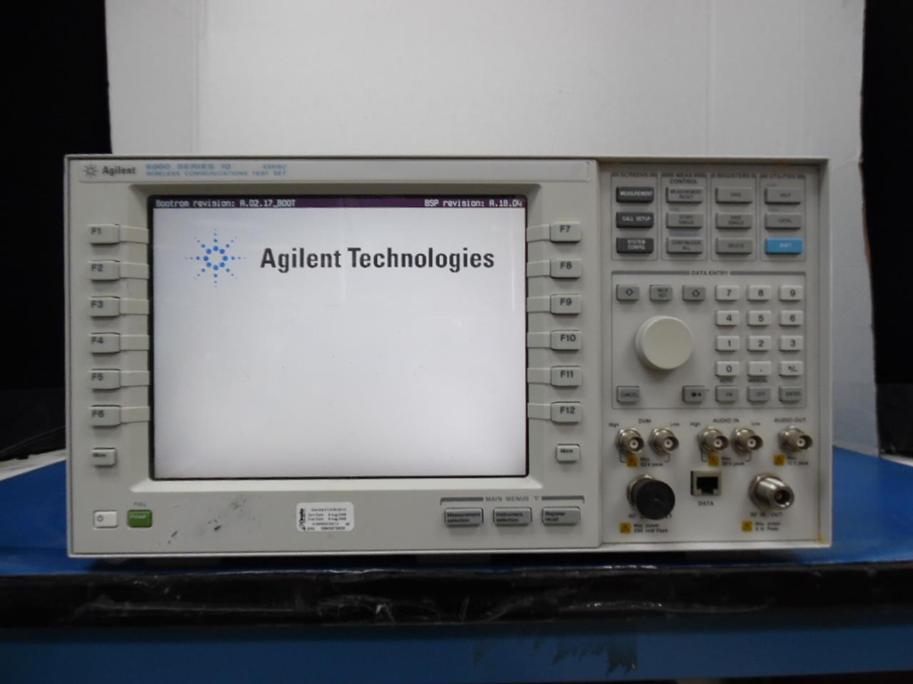 AGILENT 8960 E5515C SERIES 10 WIRELESS COMMUNICATIONS TEST SET WITH