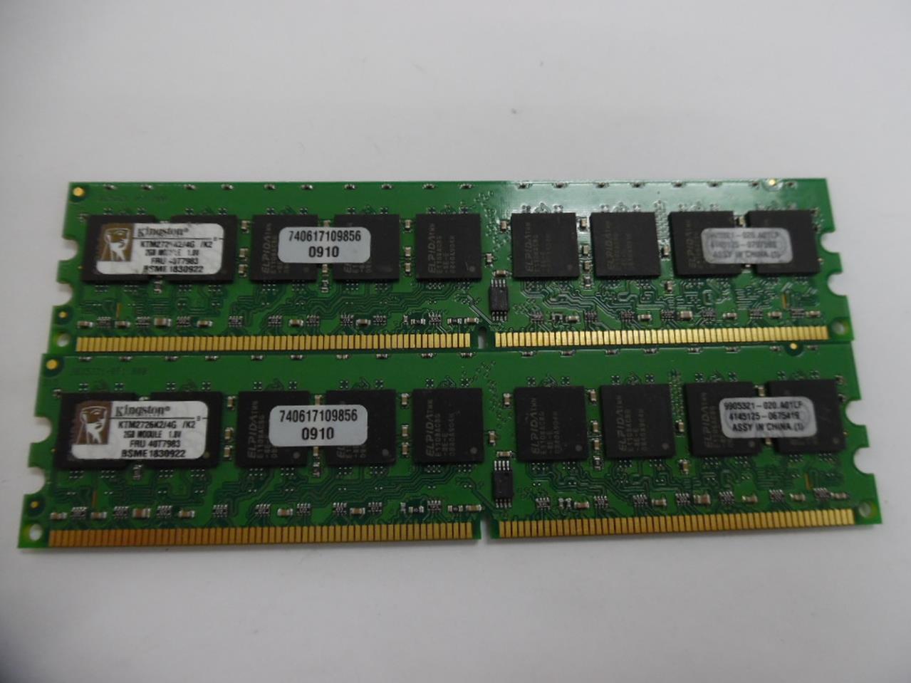 Kingston memory 4gb (2x 2gb) (740617109856)