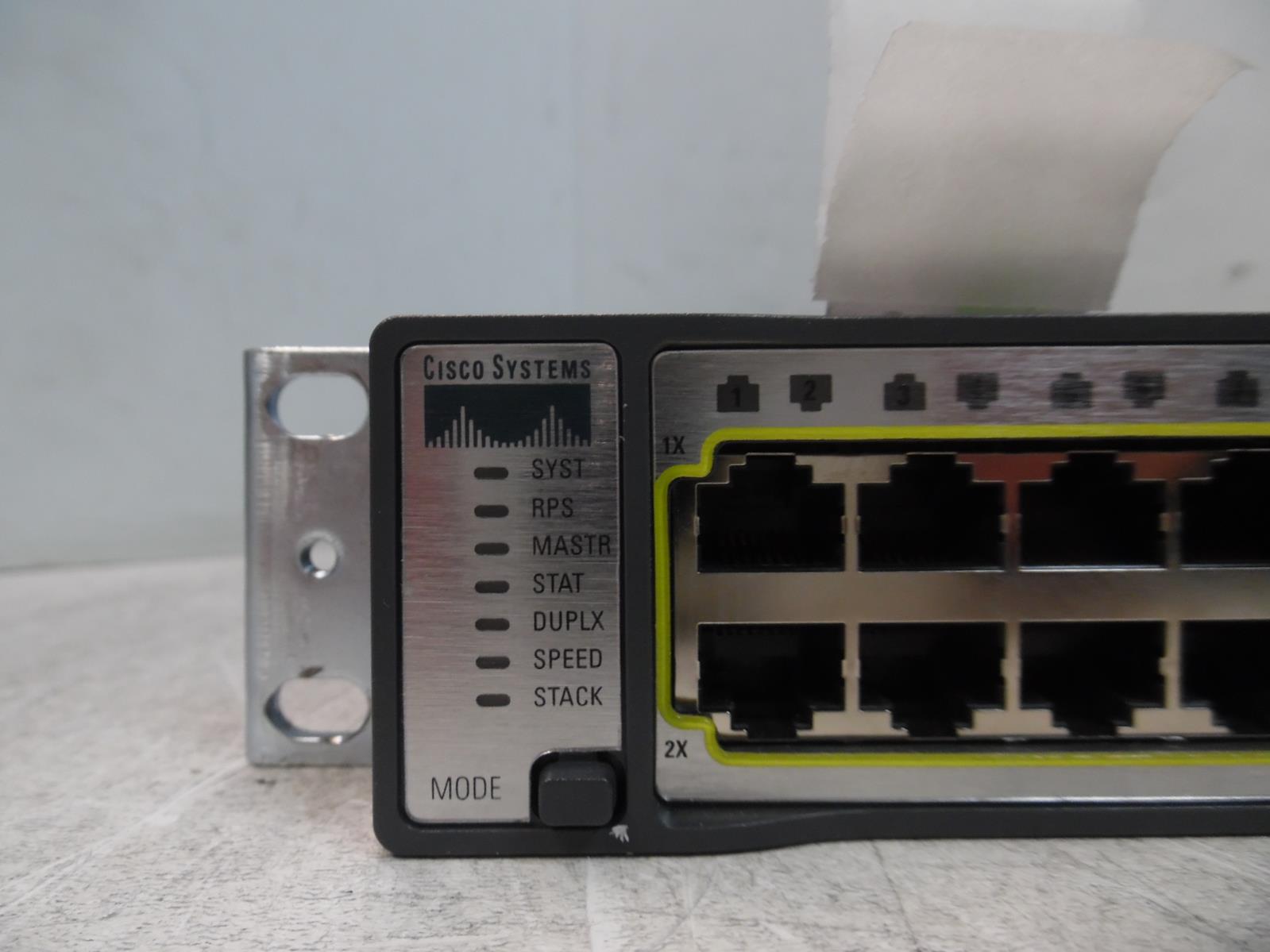 CISCO CATALYST 3750G SERIES WS C3750G 48TS S 48 PORT GB ETHERNET SWITCH