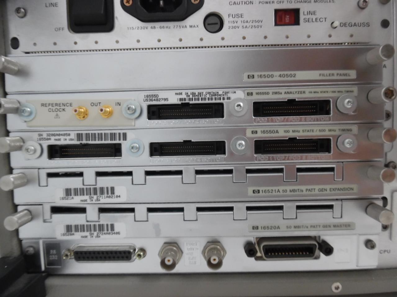 HP 16500B LOGIC ANALYZER SYSTEM eBay